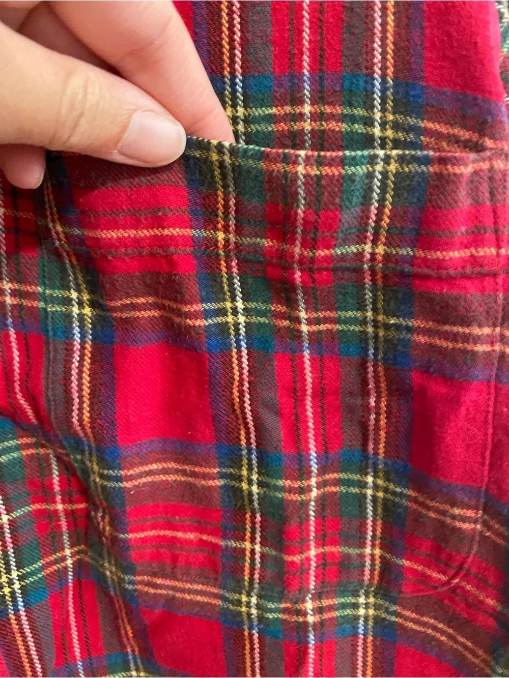 River Trader Vintage Red Plaid Flannel Shirt 100% Cotton Men’s Medium